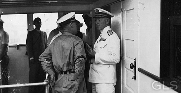 (Recipient of Medal of Honor and Famed Polar Explorer), on the USS North Star, Canal Zone/Panama 1939