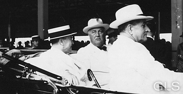 In his automobile, Canal Zone/Panama 1939